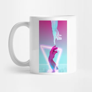 vaporwave creation of adam Mug